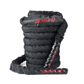 Coupon XMUND XD-BR1 Battle Rope Exercise Training Rope 30ft Length Workout Rope Fitness Strength Training Home Gym Outdoor Cardio Workout, Anchor Kit Included