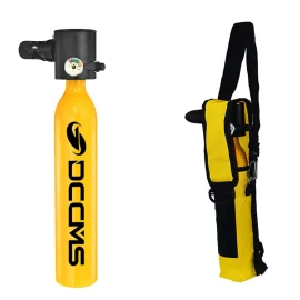 Coupon DCCMS 0.5L Mini Scuba Tank for Recreational Diving Scuba Cylinder Oxygen Tank Support 5-10Minutes Scuba Divingfor Underwater