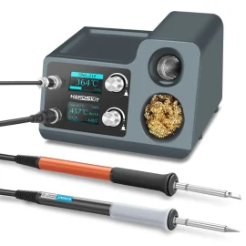 Coupon HANDSKIT ST12A 2 in 1 Hot Air Gun Soldering Station OLED Digital Adjustment Auto Sleep 1s-6s Fast Heating Repair Tool – European Single Soldering Pen