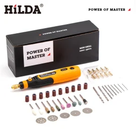 Coupon HILDA 3.6V Cordless Mini Drill Rotary Power Tools 3 Gears Compact and Versatile 5000/10000/15000rpm 3.2mm Chuck Size Lightweight Portable and Easy to Use Ideal for DIY Projects