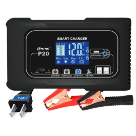 Coupon HTRC 20A P20 12V-24V Smart Battery Charger For Car Motorcycle Battery Repair Charging For Auto Moto Lead Acid AGM Lithium LiFePo4 Batteries – EU Plug