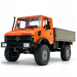Coupon LDRC 1201 1/12 2.4G 4WD RC Car Unimog with Differential Lock Two Speed Metal Transmission Gearbox LED Light Military Climbing Truck Full Proportional Vehicles Models Toys