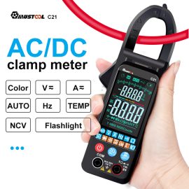 Coupon MUSTOOL C21 AC/DC Current Voltage Digital Clamp Meter Large Color Screen NCV 6000 Counts True RMS Automatic Measurement Smart Digital Multimeter