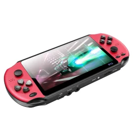 Coupon Powkiddy X12 Pro Handheld Game Console 8GB 2000+ Games 5.1 inch HD Color LCD Screen Video Retro Portable Game Player TV Output