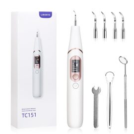 Coupon UALANS Tooth Scaler Kit Electric Rechargeable Plaque Remover For Teeth With LED Light 10mins Timing Tartar Remover Blasters For Adults 5 Modes Oral Care Deep Clean Suit Home With 4 Replacement Heads