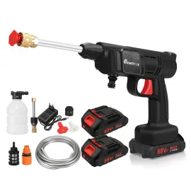 Coupon 300W Car Washer Cleaner Car Washing Spray Gun Cordless High Pressure Electric Water Gun Foam Machine for Makita 18V Battery – Two Batteries and One Charge
