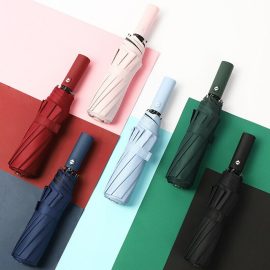 Coupon AGSIVO Travel Automatic Folding Umbrella Sun and Rain 10 Ribs Reinforced Windproof UPF 50+ UV Protection Auto Open Close For Men and Women