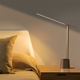 Coupon Baseus LED Desk Lamp Smart Adaptive Brightness Eye Protect Study Office Foldable Table Lamp Dimmable Bedside Reading Book Light