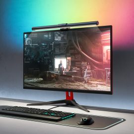 Coupon BlitzWolf® BW-CML2 RGB Gaming Monitor Light Bar Dual Light Source 300-1000Lux Adjustable Cool/Mix/Warm Light Color Temperature Eye Protection Anti-Glare USB e-Reading Light Touch Control for Home Office PC Computer