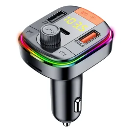 Coupon bluetooth 5.0 FM Transmitter Handsfree Car Radio Modulator MP3 Player With 18W USB Super Quick Charge Adapter for Car