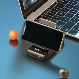 Coupon BUDI 7-in-1 Multi-functional Power Bank Adapter Converter Power Box 10000mAh Android USB Bank for Mobile Phone