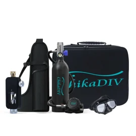 Coupon CHIKADIV 1L Scuba Tank Refillable Oxygen Cylinder Underwater Diving Gear for Diver Portable Diving and Snorkeling Equipment