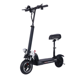 Coupon Emoko HVD-3 48V 15Ah 800W 10inch Folding Electric Scooter 45-60KM Mileage Doube Disc Brake E-Scooter w/ Seat
