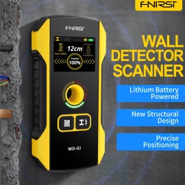 Coupon FNIRSI WD-02 Metal Detector Wall Detector Scanner Wooden AC Wires Metal Pipes Rebars Detecting Tool Indicator Light Positioning