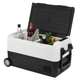 Coupon Hcalory 35/45/55L Portable Car Refrigerators Mini Fridge Electric Compressor Cooler for Car Home 12/24V DC 110/240V AC – 35L car home EU plug