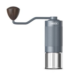 Coupon HiBREW G4 Manual Coffee Grinder Portable High Quality Hand Grinder Mill Aluminium With Visual Bean Storage