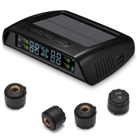 Coupon iMars Car Solar Tire Pressure Monitor System Real-time Tester LCD Screen TPMS 4 External Sensors C200