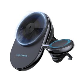 Coupon S17 15W 10W 5W Wireless Charger Fast Wireless Car Air Vent Outlet Charger Bracket for Qi-enabled Smart Phones for iPhone 12 13 14 14Pro for Huawei Mate50 for Samsung Galaxy S23 for Apple Watch