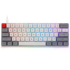 Coupon SKYLOONG SK61 Mechanical Keyboard 61 Keys NKRO Gateron Optical Switch Type-C Wired RGB Backlight PBT Keycaps Gaming Keyboard