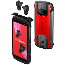 Coupon Ulefone Armor 15 Built-in TWS Earbuds Helio G35 6GB 128GB 5.45 inch 60Hz Dual Speakers NFC 6600mAh Android 12 IP68 IP69K Waterproof 4G Rugged Smartphone – Red EU Version