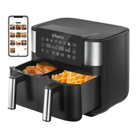 Coupon Ultenic K20 Dual Zone Air Fryer Online Recipes 8L Large Capacity Sync Finish Function