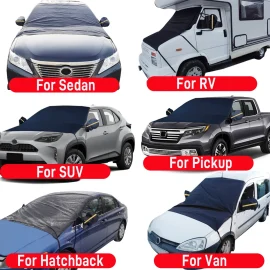 Coupon Universal Car Snow Shield Sunshield for Front Windshield Car Cover Frost Dust Waterproof Protection Outdoor Exterior Protector