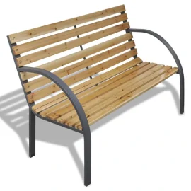 Coupon vidaXL 2 Seater Wood Patio Garden Backyard Bench For Indoor & Outdoor