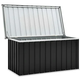 Coupon vidaXL Garden Storage Box Galvanized Steel Easy-Assemble Garden Toolbox for Storing Cushion, Pillows, Blankets