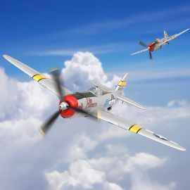 Coupon VolantexRC Mini P-47 Warbird EPP 400mm Wingspan 2.4G 4CH 6-Axis Gyro One Key Aerobatics XPilot Stabilization System RC Airplane Glider RTF for Beginner