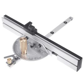 Coupon Wnew Brass Handle 450mm 27 Angle Miter Gauge With Box Jiont Jig Track Stop Table Saw Router Miter Gauge Saw Assembly Ruler For Woodworking Tools