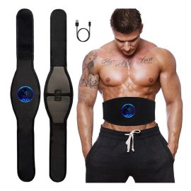 Coupon 2023 Electric ABS Abdominal Belt Smart Body Slimming Machine Muscle Training Fitness Equipment for Home Gym