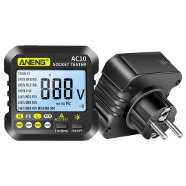 Coupon ANENG AC10 Socket Tester Plug Tester Zero Line Plug Polarity Phase Tester Multimeter Digital Tester