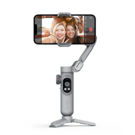 Coupon Aochuan Smart X Pro 3-axis Foldable Handheld Gimbal Focus Wheel Stabilizer Wireless Charging with Fill Light OLED Display for Smart Phone Action Camera Vlog Video Photography