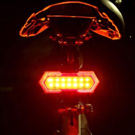 Coupon Bike Wireless Taillight 800mAh Battery Waterproof 5 Light Modes 180° Lighting Easily Installation with 120dB Horn Remove Control for Night Cycling