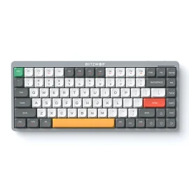 Coupon BlitzWolf® BW-Mini75 Low Profile Wireless Mechanical Keyboard Triple Mode 84 Keys RGB Hot Swappable Keyboard With Software For Mac/Win