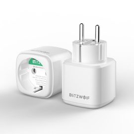 Coupon BlitzWolf® BW-SHP15 Zigbee 3.0 16A 3680W Smart Plug Wireless Power Socket Outlet EU Plug APP Remote Control / Voice Control / Multiple Timer Modes Compatible With Amazon Alexa / Google Assistant