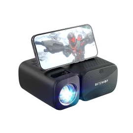 Coupon BlitzWolf® BW-V3 Mini LED Projector 5G-WIFI Screen Mirroring Wireless 1080P Supported Bluetooth 5.0 250 ANSI Lumens Portable Outdoor Movie EU Plug