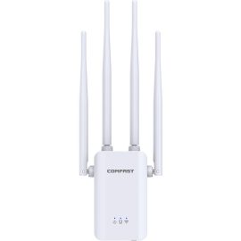 Coupon COMFAST CF WR304S 300Mbps 2.4GHz Wireless WiFi Repeater Router WiFi Extender Signal Amplifier Repetidor with 4 External Antenna