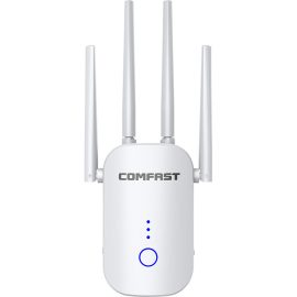 Coupon COMFAST CF WR758AC 2.4G or 5G Wireless WiFi Range Extender 1200Mbps Dual Band Repeater WiFi Booster with 4 Ethernet Antennas
