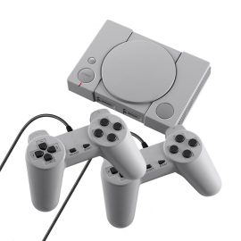 Coupon DATA FROG PS1 TV Game Console Mini 8-bit 620 Classical Games Retro Mini Video Game Player with Gamepad Game Controller