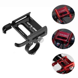Coupon GUB P30 Bike Holder Aluminum Alloy 360° Adjustable Sturdy Anti-fall 0.2kg Lightweight Handlebar Holder for Motorcycle Bicycle Scooter Bracket – Red