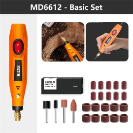 Coupon HILDA Electric Mini Drill Grinder Engraving Pen Mini Drill Electric Rotary Tool Grinding Machine Accessories