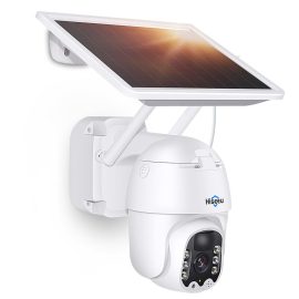 Coupon Hiseeu WTDA03 3MP WiFi Monitoring Camera with Solar Panel Outdoor PTZ Security Cam PIR Human Detection 2-way Audio APP Push Alarm IP66 Waterproof Support SD Card Home Surveillance Monitor Camera