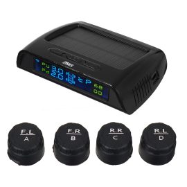 Coupon IMars Car Solar Tire Pressure Monitor System Real time Tester LCD Screen TPMS 4 External Sensors C200