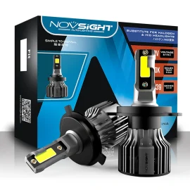 Coupon NovSight A500-N39 2PCS 72W DC9-32V Pair Car Headlight LED Bulbs 10,000LM/PAIR Car Headlamps 6000K IP68 Waterproof