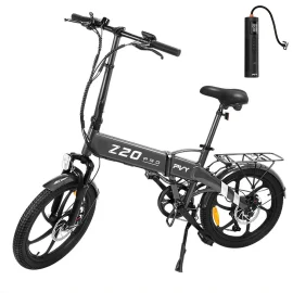 Coupon PVY Z20 PRO 36V 10.4Ah 500W 20inch Folding Electric Bicycle + PVY Bike Pump 60V 4Ah Air Pump Inflator