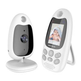Coupon VB610 2.0 inch Wireless Indoor Video Baby Monitor Two Way Intercom Temperature Monitoring Auto Night Vision Security Camera Newborns Nanny Babysitter EU Plug
