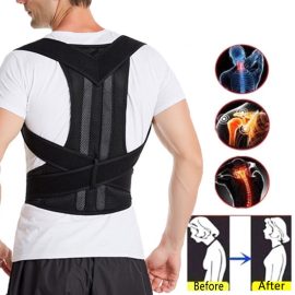 Coupon Y005 Adjustable Back Support Comfort Breathable Posture Shoulder Spine Corrector for Home Office Sport