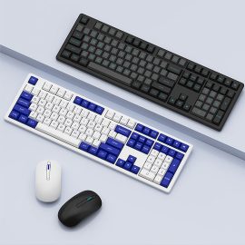 Coupon AKKO MX108 Wireless Keyboard Mouse Set BT+2.4G Dual Mode Keyboard and Mouse Combo for Laptop PC Computer