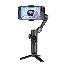 Coupon AOCHUAN Smart XE Smartphone Stabilizer Intelligent AI Facial Tracking 3-Axis Handheld Gimbal Foldable Smartphone Cellphone Video Record Vlog PTZ Stabilizer for Phone